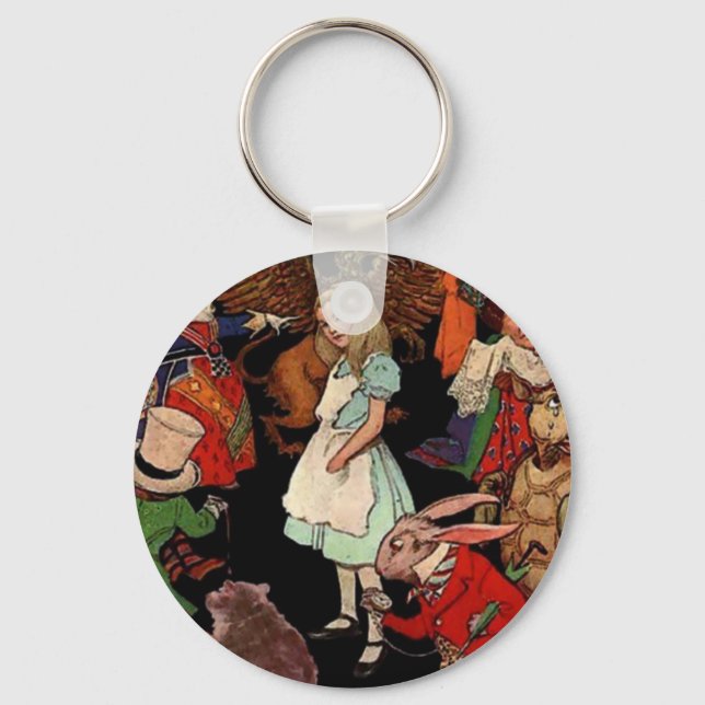 Alice in Wonderland Key Ring (Front)