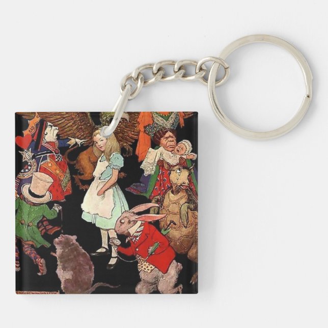 Alice in Wonderland Keychain (Back)