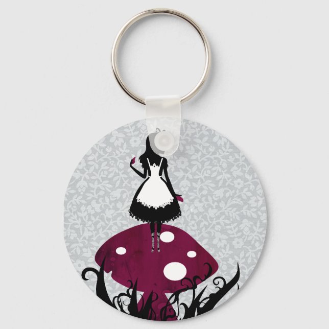 Alice in Wonderland Keychan Key Ring (Front)