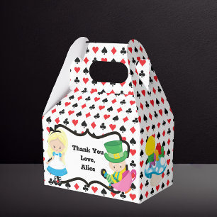 Alice in Wonderland Kids Birthday Party Favour Box