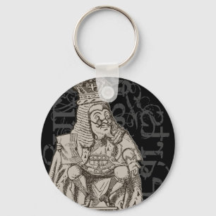 Alice In Wonderland King of Hearts Grunge Key Ring
