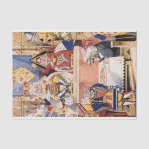 Alice in Wonderland Knave of Hearts Decoupage Tissue Paper