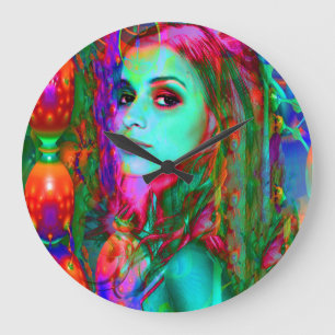 Alice in Wonderland Large Clock