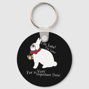 Alice in Wonderland Late Rabbit Keychain