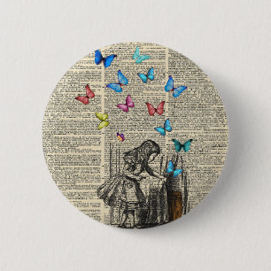 Alice In Wonderland - Let The Adventure Begin 6 Cm Round Badge