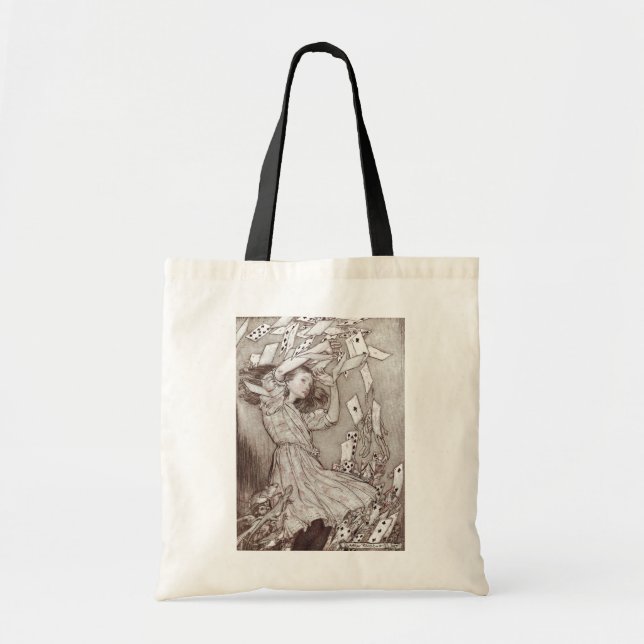 Alice In Wonderland Lewis Carroll Rackham Tote Bag (Front)
