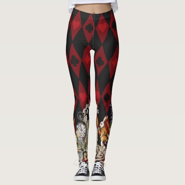 Alice in Wonderland Mad Cheshire Cat Leggings (Front)
