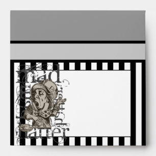 Alice In Wonderland Mad Hatter Grunge Envelopes