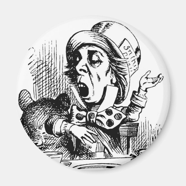 Alice in Wonderland Mad Hatter Magnet (Front)