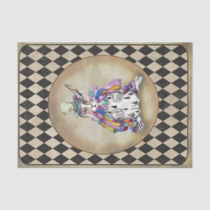 Alice in Wonderland Mad Hatter Rabbit Tissue Paper