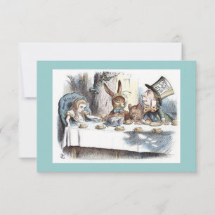 Alice in Wonderland, Mad Hatter, Tea Party Invitation