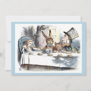 Alice in Wonderland, Mad Hatter Tea Party Invitation
