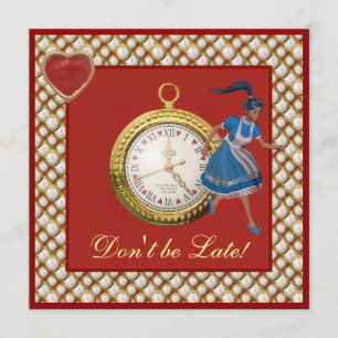 Alice in Wonderland Mad Hatter Tea Party Invites