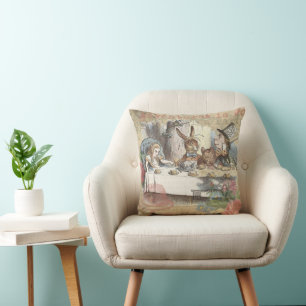 Alice in Wonderland Mad Tea Party Art Cushion