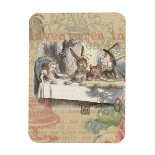 Alice in Wonderland Mad Tea Party Art Magnet