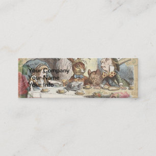 Alice in Wonderland Mad Tea Party Art Mini Business Card