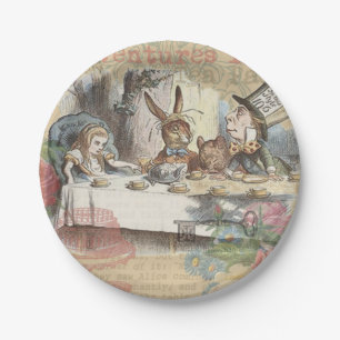 Alice in Wonderland Mad Tea Party Art Paper Plate