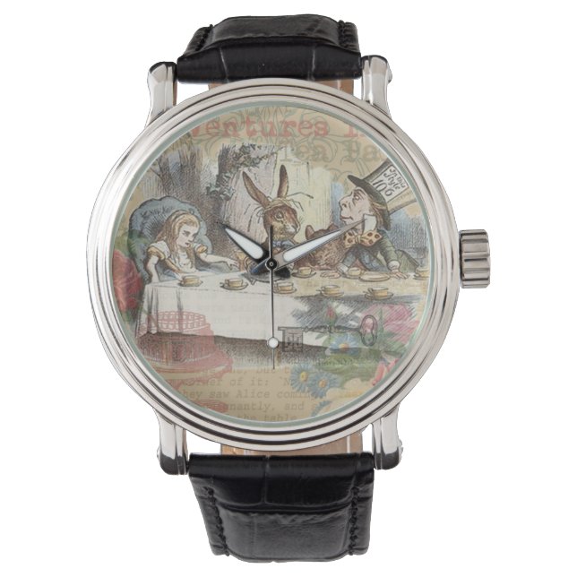 Alice in Wonderland Mad Tea Party Art Watch (Front)