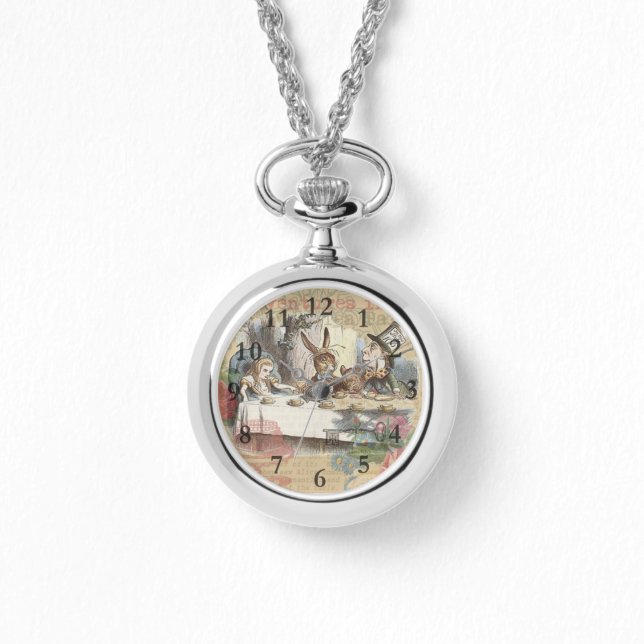 Alice in Wonderland Mad Tea Party Art Watch (Front)