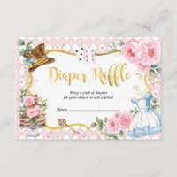 Alice in Wonderland Mad Tea Party Diaper Raffle
