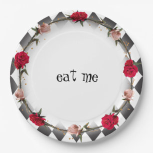 Alice in Wonderland Mad Tea Party Eat Me Paper Plate