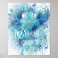 Alice in Wonderland Mad Vertical Print