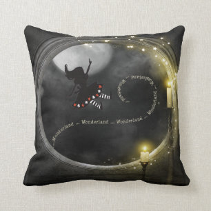 Alice in Wonderland Magical Gothic Candles Cushion