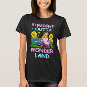 Alice in Wonderland Men Women's Kids Straight Outt T-Shirt