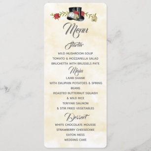 Alice in Wonderland Menu