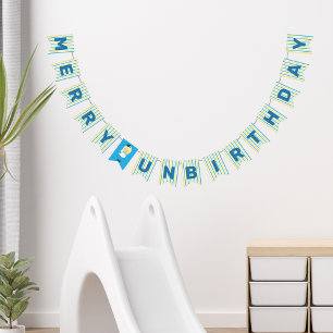 Alice in Wonderland Merry Unbirthday Book Lover Bunting