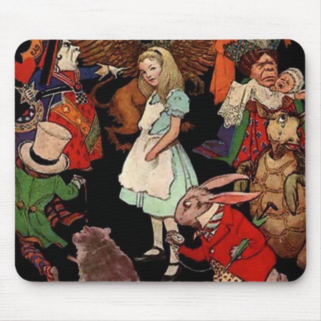 Alice in Wonderland Mouse Mat (Front)