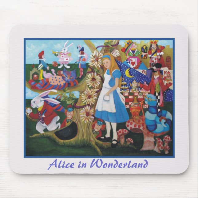 Alice in Wonderland Mouse Mat (Front)