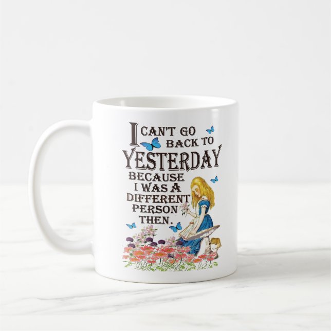 Alice in Wonderland Mug - 2 Quotes (Left)