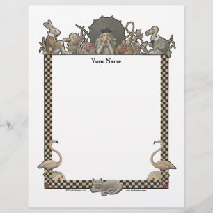 Alice in Wonderland Name Letterhead