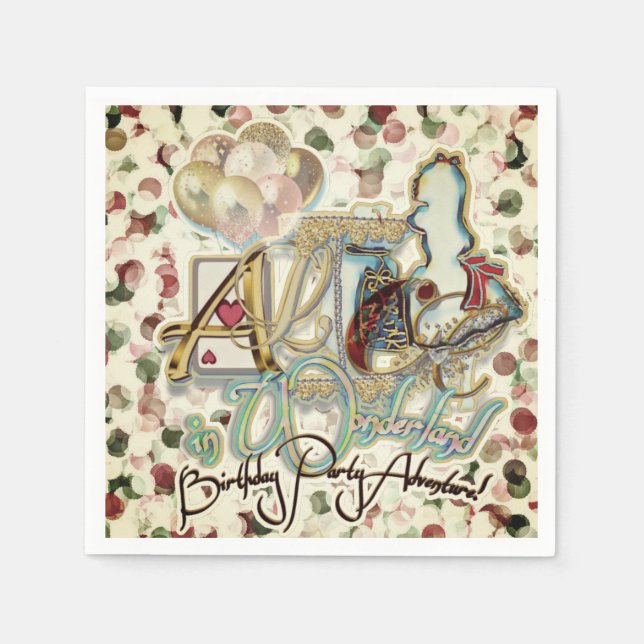 Alice in Wonderland  Napkin (Front)