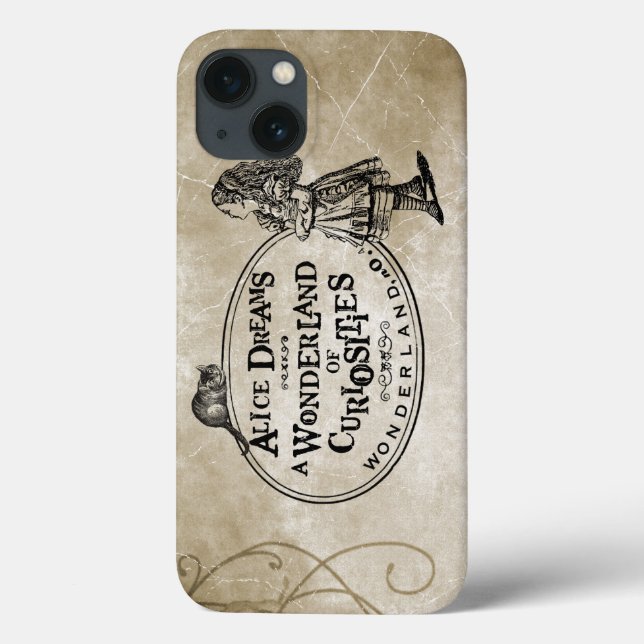 Alice In Wonderland of Curiousities W/Cheshire Cat Case-Mate iPhone Case (Back)