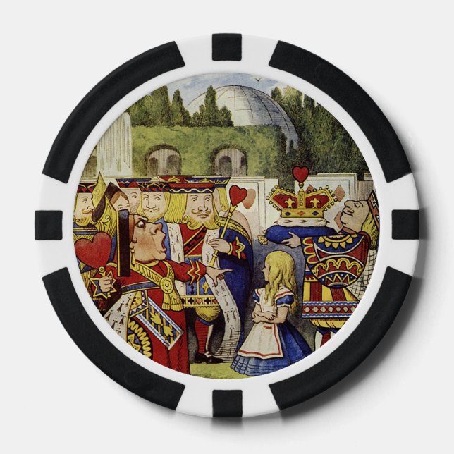 ALICE in Wonderland "OFF with Her Head" poker Chip (Front)