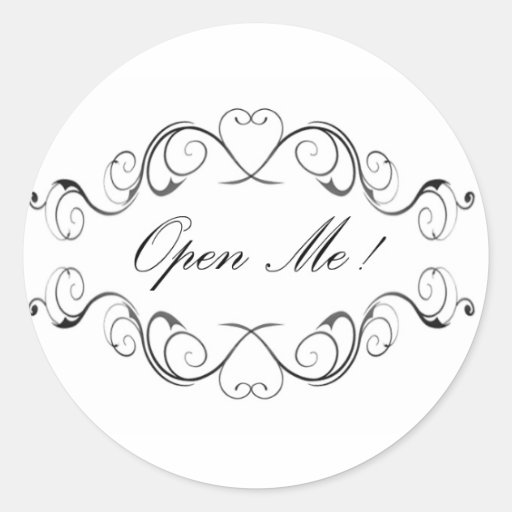 Image of Alice in wonderland Open Me ! sticker