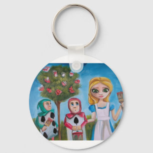 ALICE IN WONDERLAND PAINTING by Gordon Bruce Key Ring