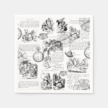 Alice in Wonderland paper napkins