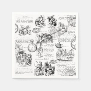 Alice in Wonderland paper napkins