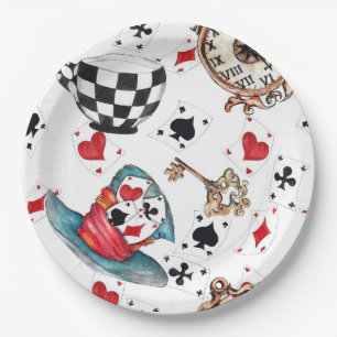 Alice in Wonderland  Paper Plate