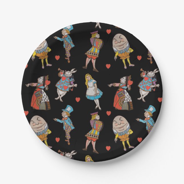 Alice in Wonderland  Paper Plate (Front)