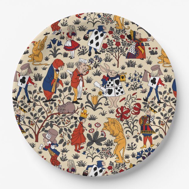Alice in Wonderland Paper Plates (Front)