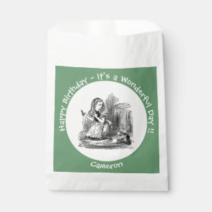 Alice in Wonderland Party - Alice and the Kitten Favour Bags