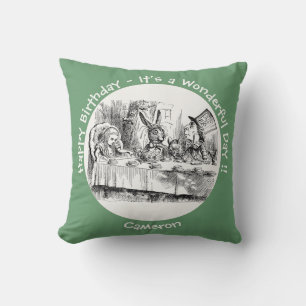 Alice in Wonderland Party - Mad Hatter's Tea Party Cushion
