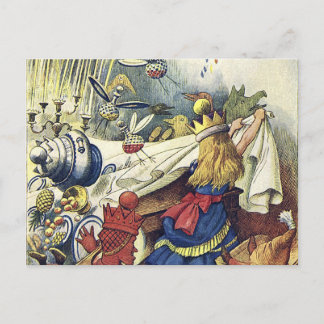 Alice in Wonderland Party Postcard