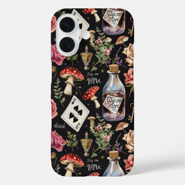 Alice in Wonderland Pattern Case-Mate iPhone Case (Back)
