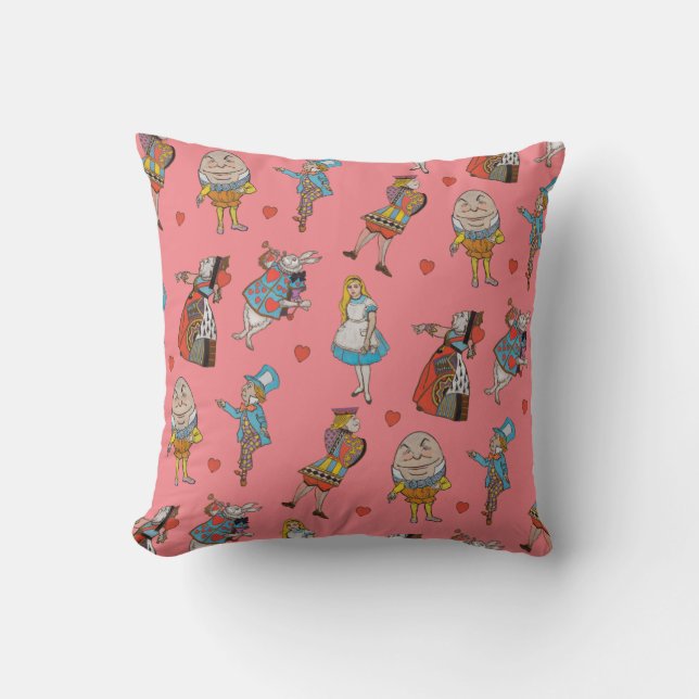Alice in Wonderland Pattern Cushion (Front)