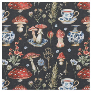 Alice in Wonderland Pattern Fabric